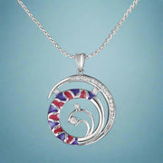 Silver penant with chain